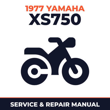 1977 Yamaha XS750 Service and Repair Manual - motorcycle workshop manual cover