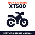 1977 Yamaha XT500 Service and Repair Manual - motorcycle workshop manual cover