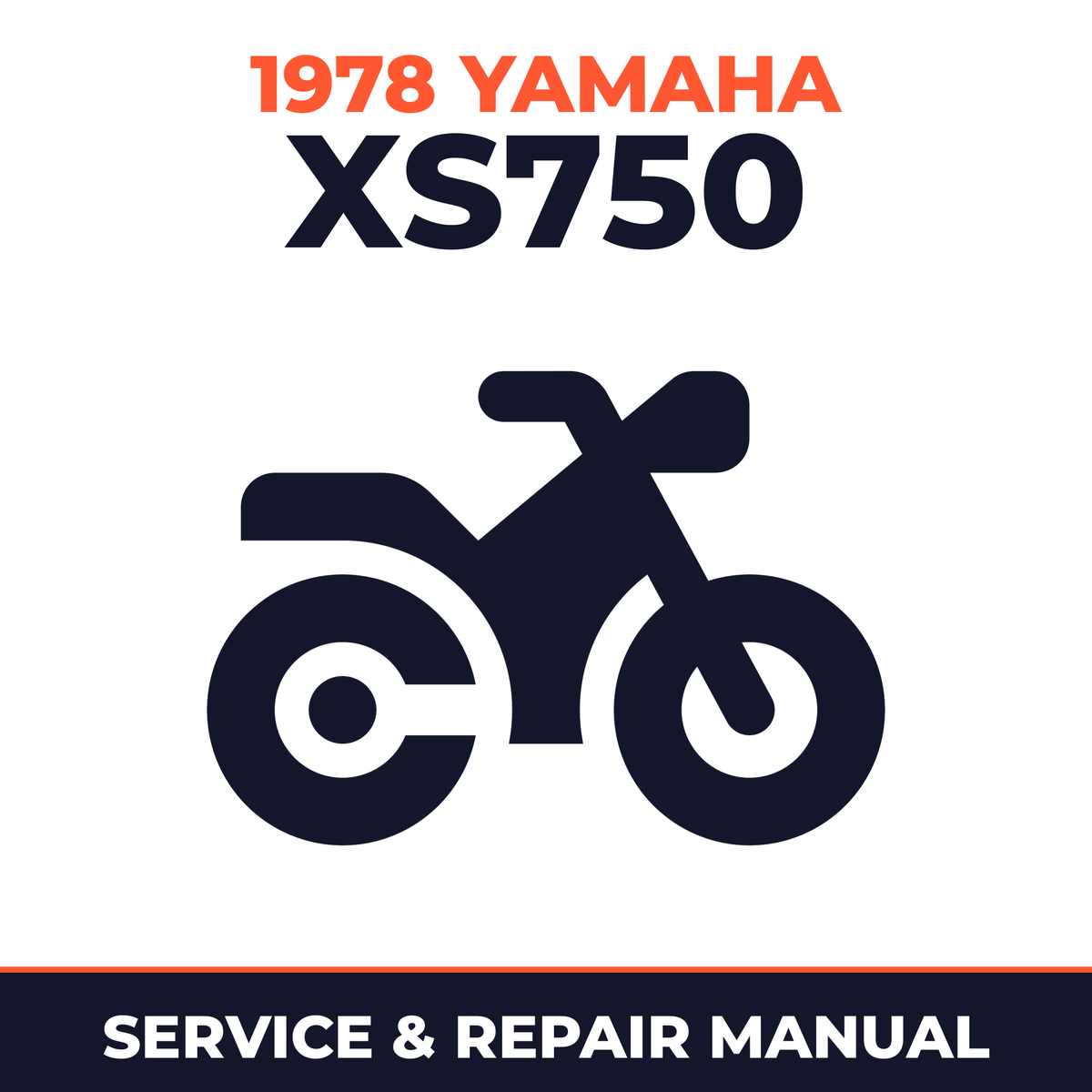 1978 Yamaha XS750 Service and Repair Manual - motorcycle workshop manual cover