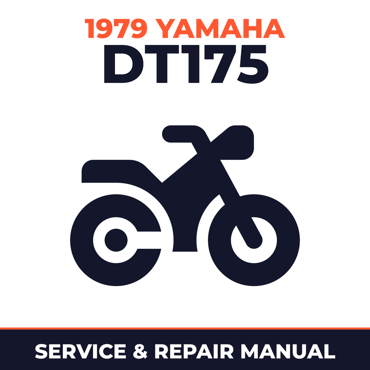 1979 Yamaha DT175 Service and Repair Manual - motorcycle workshop manual cover