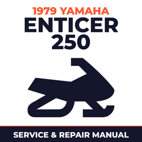1979 Yamaha ENTICER 250 Service and Repair Manual - snowmobile workshop manual cover