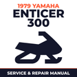 1979 Yamaha Enticer 300 Service and Repair Manual - snowmobile workshop manual cover