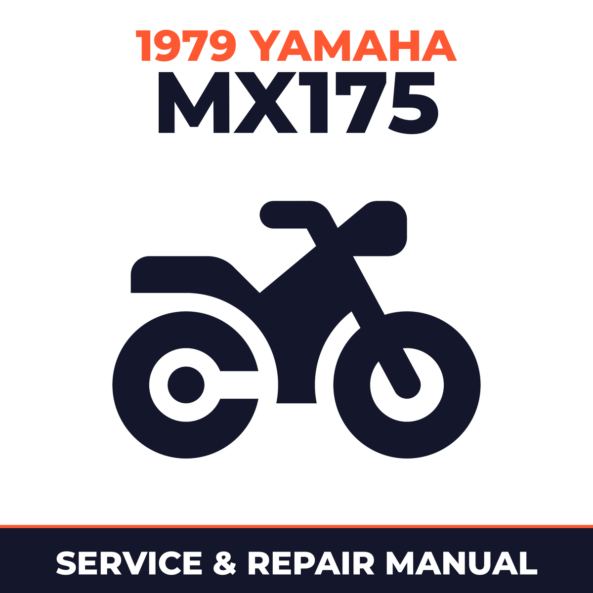 1979 Yamaha MX175 Service and Repair Manual - motorcycle workshop manual cover