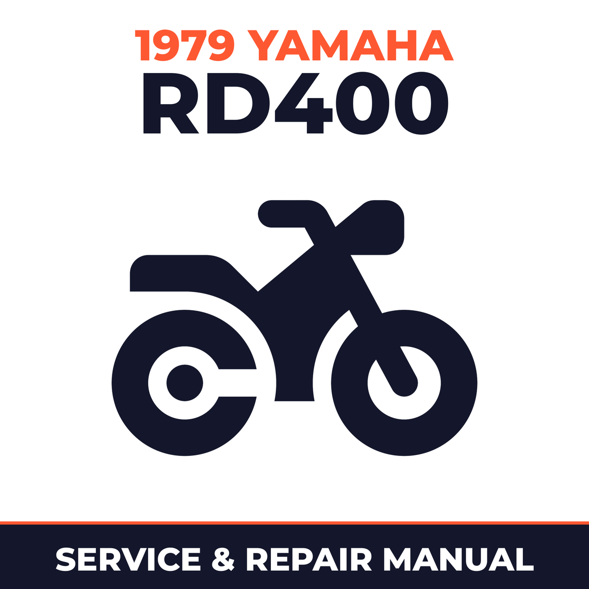1979 Yamaha RD400 Service and Repair Manual - motorcycle workshop manual cover