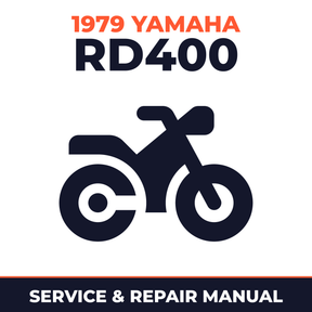 1979 Yamaha RD400 Service and Repair Manual - motorcycle workshop manual cover