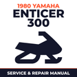 1980 Yamaha Enticer 300 Service and Repair Manual - snowmobile workshop manual cover
