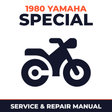 1980 Yamaha Special Service and Repair Manual - motorcycle workshop manual cover