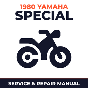 1980 Yamaha Special Service and Repair Manual - motorcycle workshop manual cover