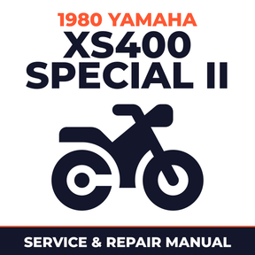 1980 Yamaha XS400 SPECIAL II Service and Repair Manual - motorcycle workshop manual cover