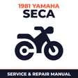 1981 Yamaha SECA Service and Repair Manual - motorcycle workshop manual cover