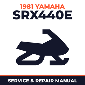 1981 Yamaha SRX440E Service and Repair Manual - snowmobile workshop manual cover