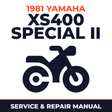 1981 Yamaha XS400 SPECIAL II Service and Repair Manual - motorcycle workshop manual cover
