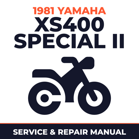 1981 Yamaha XS400 SPECIAL II Service and Repair Manual - motorcycle workshop manual cover
