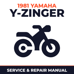1981 Yamaha Y-Zinger Service and Repair Manual - motorcycle workshop manual cover