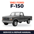 1982 Ford F-150 service and repair manual cover with vehicle photo