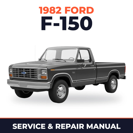 1982 Ford F-150 service and repair manual cover with vehicle photo