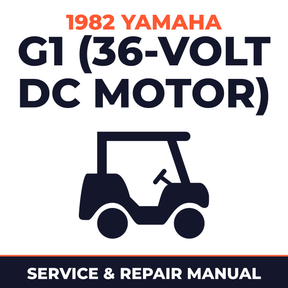 1982 Yamaha G1 (36-VOLT DC MOTOR) Service and Repair Manual - golf car workshop manual cover