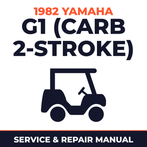 1982 Yamaha G1 (CARB 2-STROKE) Service and Repair Manual - golf car workshop manual cover