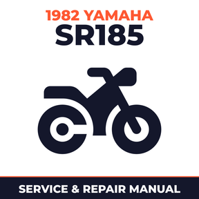 1982 Yamaha SR185 Service and Repair Manual - motorcycle workshop manual cover
