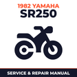 1982 Yamaha SR250 Service and Repair Manual - motorcycle workshop manual cover