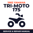 1982 Yamaha TRI-MOTO 175 Service and Repair Manual - ATV workshop manual cover