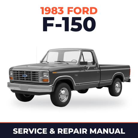 1983 Ford F-150 service and repair manual cover with vehicle photo