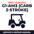 1983 Yamaha G1-AM3 (CARB 2-STROKE) Service and Repair Manual - golf car workshop manual cover