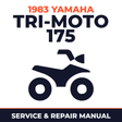 1983 Yamaha TRI-MOTO 175 Service and Repair Manual - ATV workshop manual cover