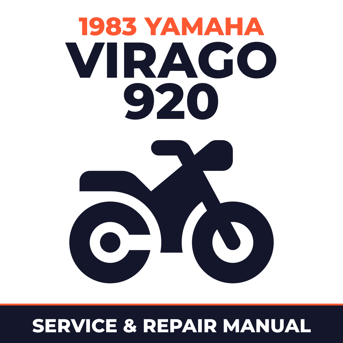 1983 Yamaha VIRAGO 920 Service and Repair Manual - motorcycle workshop manual cover
