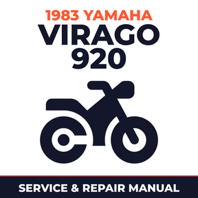 1983 Yamaha VIRAGO 920 Service and Repair Manual - motorcycle workshop manual cover