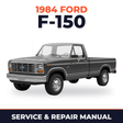 1984 Ford F-150 service and repair manual cover with vehicle photo