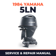1984 Yamaha 5LN 2 stroke Service and Repair Manual