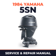 1984 Yamaha 5SN 2 stroke Service and Repair Manual