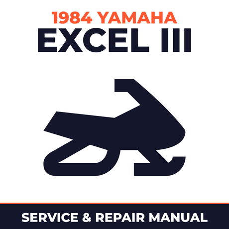 1984 Yamaha Excel III Service and Repair Manual - snowmobile workshop manual cover