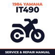 1984 Yamaha IT490 Service and Repair Manual - motorcycle workshop manual cover