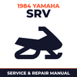 1984 Yamaha SRV Service and Repair Manual - snowmobile workshop manual cover