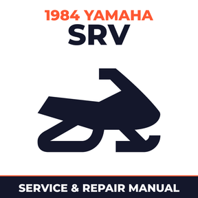 1984 Yamaha SRV Service and Repair Manual - snowmobile workshop manual cover