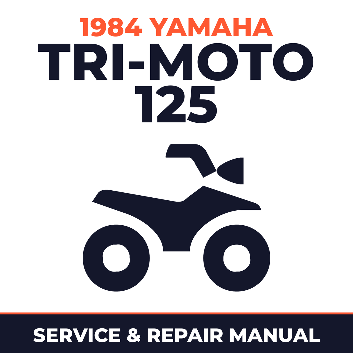 1984 Yamaha TRI-MOTO 125 Service and Repair Manual - ATV workshop manual cover