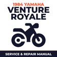 1984 Yamaha VENTURE ROYALE Service and Repair Manual - motorcycle workshop manual cover