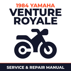 1984 Yamaha VENTURE ROYALE Service and Repair Manual - motorcycle workshop manual cover