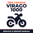 1984 Yamaha VIRAGO 1000 Service and Repair Manual - motorcycle workshop manual cover