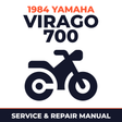 1984 Yamaha VIRAGO 700 Service and Repair Manual - motorcycle workshop manual cover