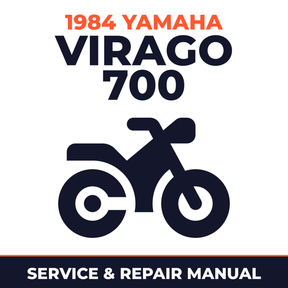 1984 Yamaha VIRAGO 700 Service and Repair Manual - motorcycle workshop manual cover