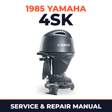 1985 Yamaha 4SK 2 stroke Service and Repair Manual