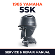 1985 Yamaha 5SK 2 stroke Service and Repair Manual
