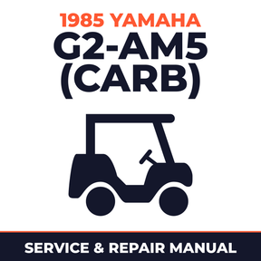 1985 Yamaha G2-AM5 (CARB) Service and Repair Manual - golf car workshop manual cover