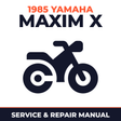 1985 Yamaha MAXIM X Service and Repair Manual - motorcycle workshop manual cover