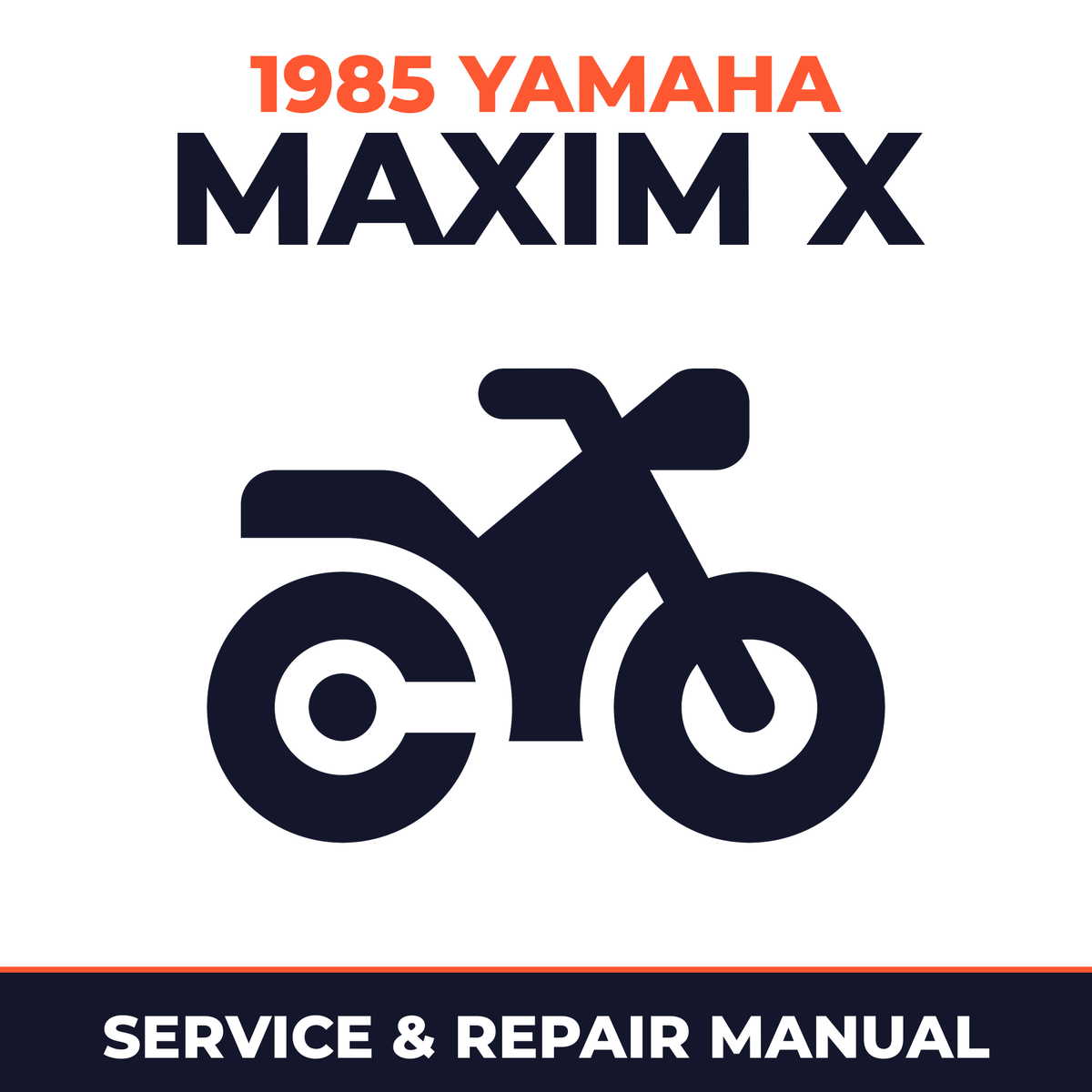 1985 Yamaha MAXIM X Service and Repair Manual - motorcycle workshop manual cover