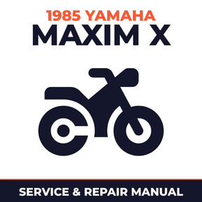 1985 Yamaha MAXIM X Service and Repair Manual - motorcycle workshop manual cover