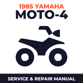 1985 Yamaha MOTO-4 Service and Repair Manual - ATV workshop manual cover